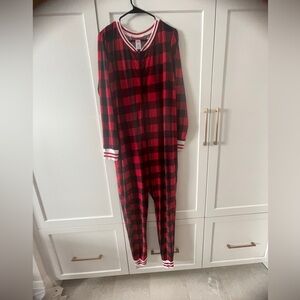 Red and Black Plaid Onesie